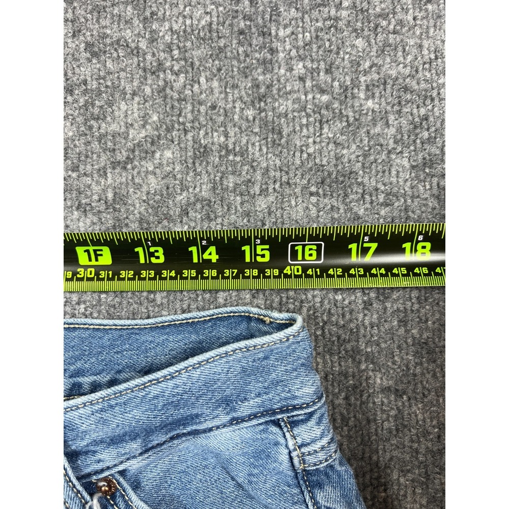 Old Navy Baggy Jeans womens 10 Blue Drapey Denim Cotton Preppy Mid-Rise Wide Leg - Picture 7 of 14